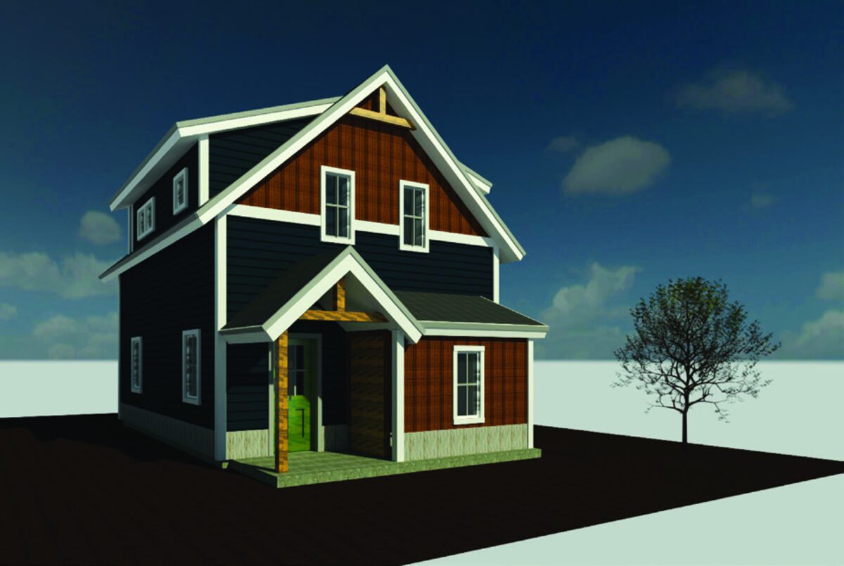 Student-designed home rendering